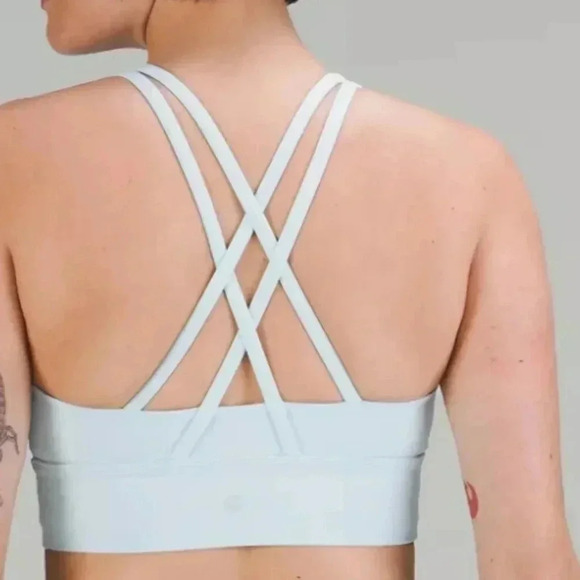 Lululemon Energy Long Line Sport Bra Sz 6 Light Mint - Picture 2 of 6